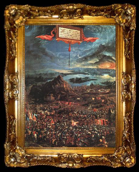 framed  Albrecht Altdorfer The Battle of Alexander, ta009-2